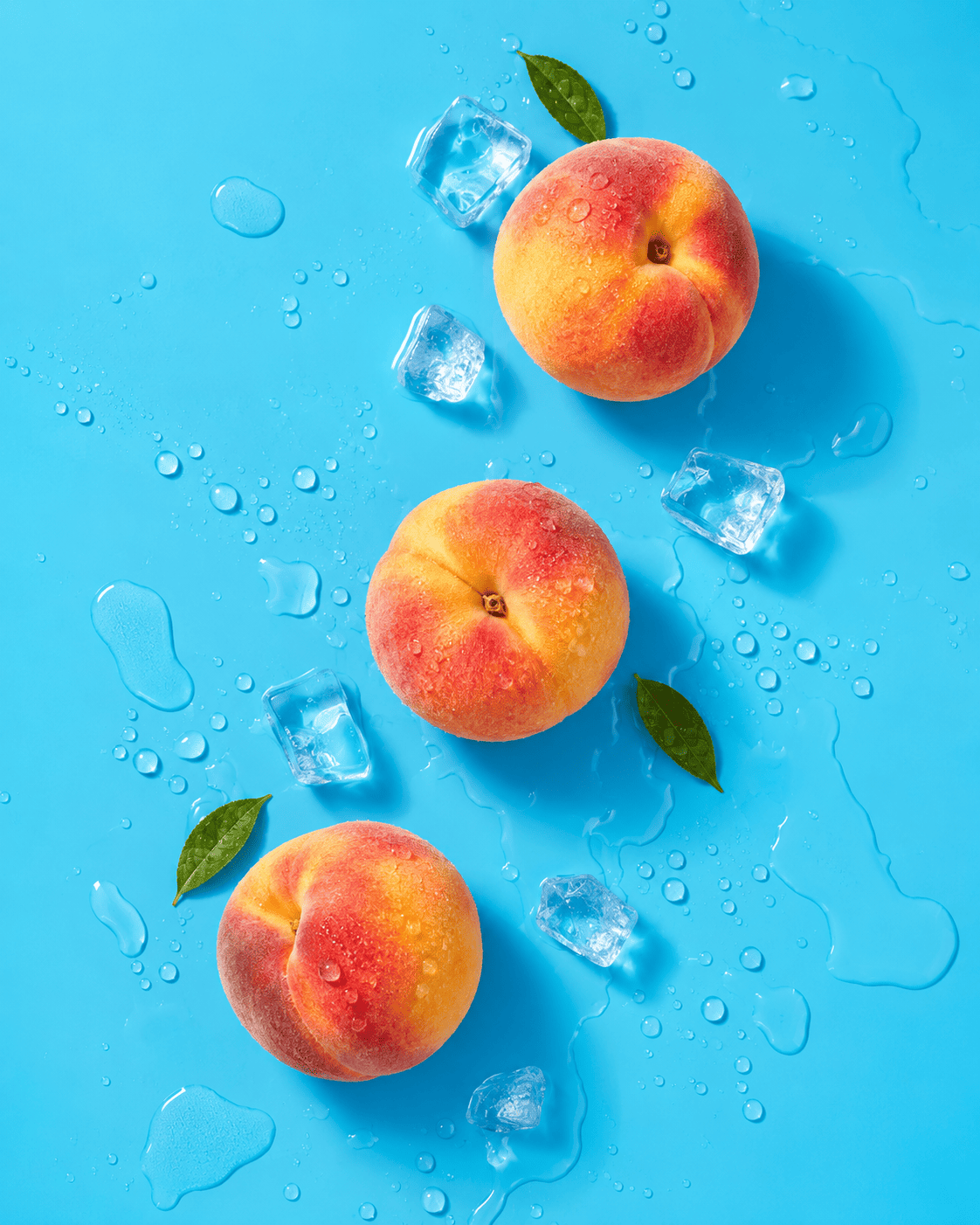 Peaches on ice